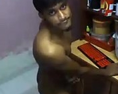 Indian guy upstairs webcam