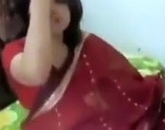 freshly married saree aunty has sexual congress with her beau