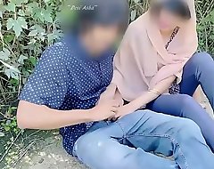 Hijab desi girl screwed in jungle with say no to boyfriend