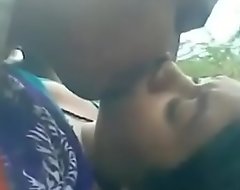 Aunty giving a kiss