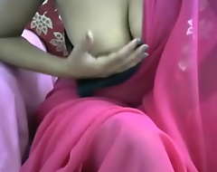 communistic sari indian girl shows off