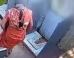 Desi bhabhi peeing in open toilet