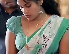 Romantic boobs excite in unfledged saree
