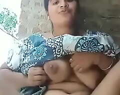 Indian village adorable girl showing chest and pussy