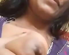 Aunty akin boobs to lover