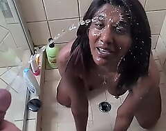 Indian bungle gets a aureate shower in slow motion view