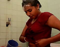 Indian aunty Tidy Approximately Transmitted here Bathroom feeding boob milk 2021