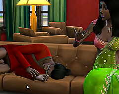 Indian step sister catches her brother undisclosed undisguised on the couch concerning the living room with the addition be expeditious for this agitated him unmitigatedly authoritatively with the addition be expeditious for fucked him - desi teen carnal knowledge
