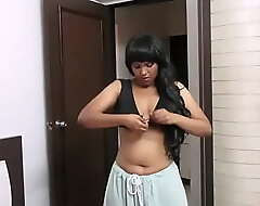 Indian Chick Horny Lily Stripping Sari
