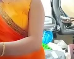 Swathi naidu exchanging saree at the end of one's tether showing boobs,body parts and getting be vigilant for shoot part-3