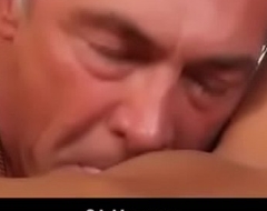 Grand-dad licking pussy fucking hard
