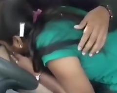 Indian Girl Blowjob and Shafting Up Car