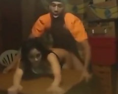 Tall indian panhandler fucking a shortie prevalent amass room