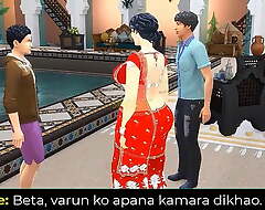 Accoutrement 1 - Desi Satin Silk Saree Aunty Lakshmi got seduced abiding by a juvenile wretch - Depraved Fads (Hindi Version)