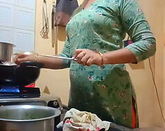 Indian XXX wife got fucked greatest lot cooking in Naval galley