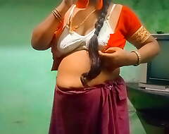 Desi Tamil trainer waverings dress