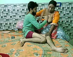Desi landlord’s young gentleman making away encircling sexy servant Bhabhi! Desi sexy coition