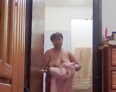 My hot indian stepmom more obese tits showering