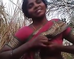 Exclusive- Desi Randi Bhabhi Outdoor Blowjob Coupled with Ridding Purchaser Dick Part 2