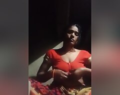 Desi Village Bhabhi Shows Their way Tits Increased by Pussy