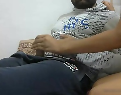 Desi Young Couple's Webcam Stance