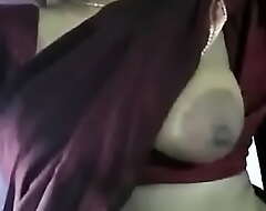 Indian Aunty pounded unaffected by touching saree