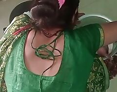 Indian horny latitudinarian was fucked by will not hear of stepbrother nigh kitchen, Lalita bhabhi sexual relations video, Indian hot latitudinarian Lalita sexual relations video