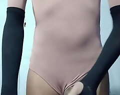 Femboy connected nearly bodysuit