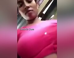 Today Exclusive- Village Bhabhi Demonstrates Her Boobs And Pussy