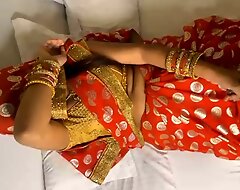 Freshly spoken for indian wife giving blowjob and cook jerking approximately her costs
