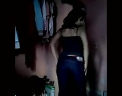 Indian Chick Does A Striptease