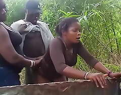 Two Sin StepSisterz  caught Screwing The Unknown Hausa Man Uncultivated A Stranger In The Community