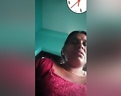 Today Exclusive-desi Mature Aunty Identically Will not hear of Boobs On Film over Call Part 1