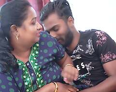 Desi Mallu Aunty enjoys his neighbor's Big Dick when she is all alone readily obtainable home ( Hindi Audio )