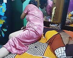 Very cute sexy Indian housewife tighten one's belt and become man coition enjoy very good sexy become man