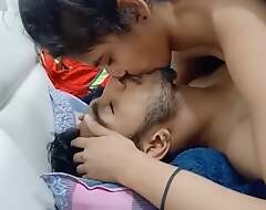 A boyfriend and her girlfriend kissing  contain class yon Hindi audio
