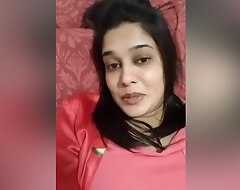 Exclusive- Desi Look Down in the mouth Nri Girl Showing Her Wet Pussy