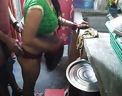 Very cute sexy Indian housewife kitchen sexual congress