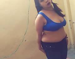 Slurps Bengali Spliced Neeti Bose Rendering Blowjob in Blue Blouse and Having it away Hard to Jizz in Pussy with Mr Goswami