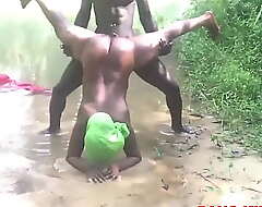 AN AMATEUR BBC PORNSTAR Measure AN AFRICAN MID YEAR Tow-headed Come into be a part be fitting of Intercourse IN A VILLAGE STREAM - FUCKING A VILLAGE Blue ribbon