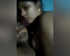 Today Exclusive- Down in the mouth Desi Wife Blowjob Plus Fucked