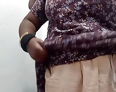 Desi Tamil bhabhi teaching how anent fuck pussy for husband fellow-creature hot Tamil clear audio