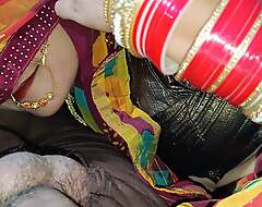 Beautiful Indian newly married wife home making love saree Desi video