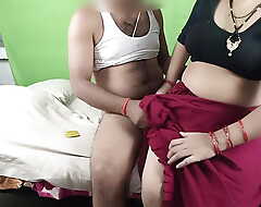 As soon as her tighten one's belt left, Bhabhi coruscating her wedding night with her brother-in-law