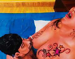Erotic art or drawing be beneficial to sexy Indian woman gender her husband