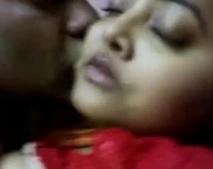 indian aunty with husband  boob sucking