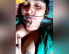 Today Exclusive- Boudi Shows Boobs On Video Call