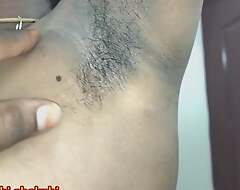 Tamil village girl hairy armpits and muff show house employer