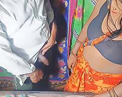 Bihari Bhabhi offended husband's friend by calling him small penis, 10-Pounder became undiscriminating during sex, in progress yelling in Hindi .