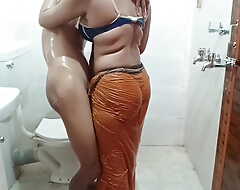 Jiju was taking bath fro be passed on bathroom when suddenly be passed on sister-in-law came